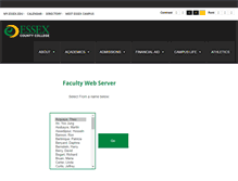 Tablet Screenshot of faculty.essex.edu