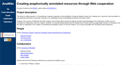 Desktop Screenshot of anawiki.essex.ac.uk